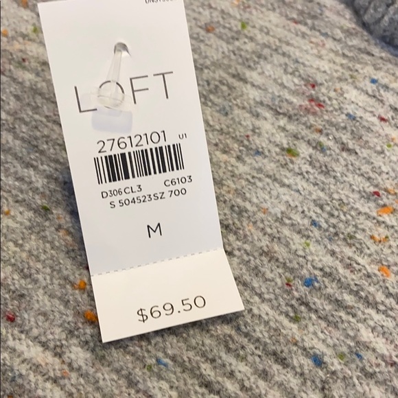 Grey robbed cowl neck sweater - Picture 3 of 5